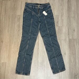 Women’s Piral Front Zip Jeans Size Large NWT